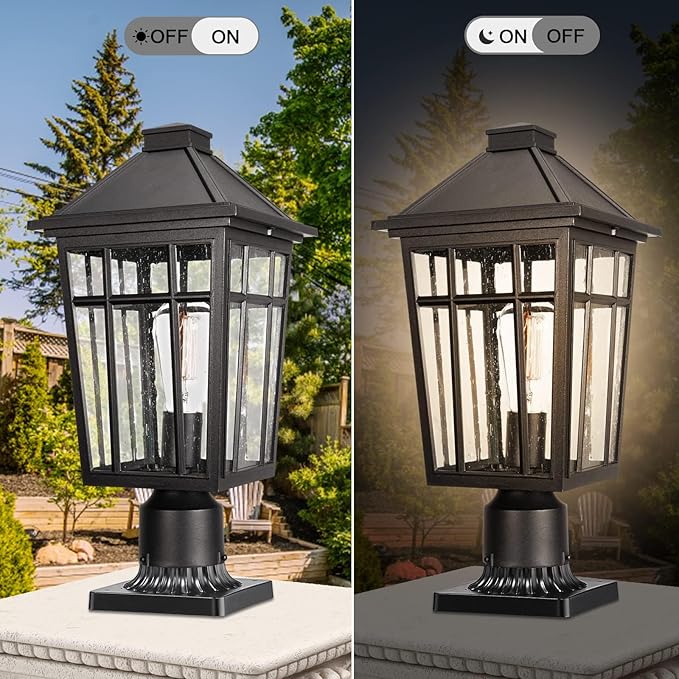 Solar Fence Post Caps 2-Pack, Yard LED