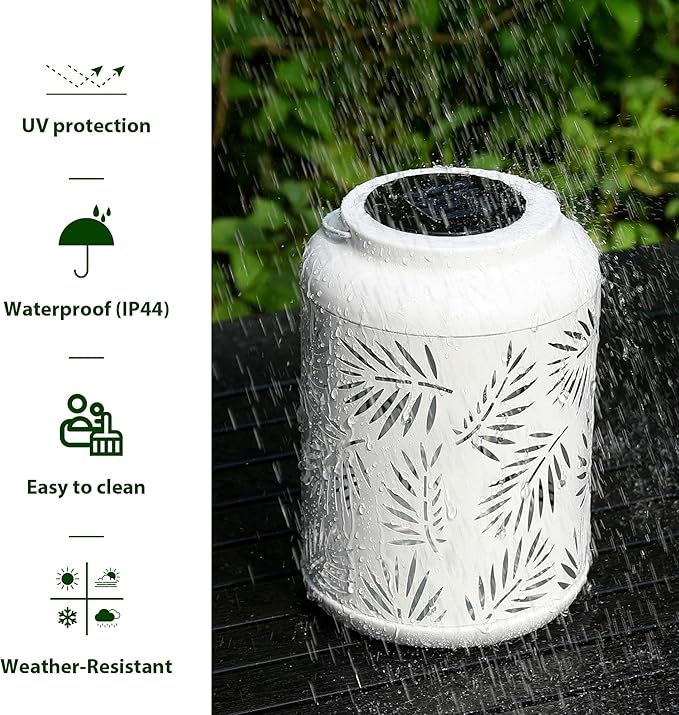 Solar Garden Lanterns, Porch Hanging LED Decor