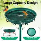 Freestanding Bird Bath, Heavy-Duty Metal