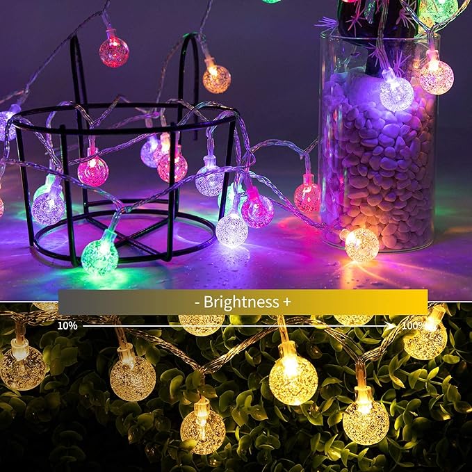 Outdoor String Lights, 33ft Warm White Waterproof LED