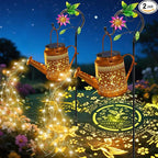 Hummingbird Solar Hanging Lanterns 2-Pack, Classic Patio Decor