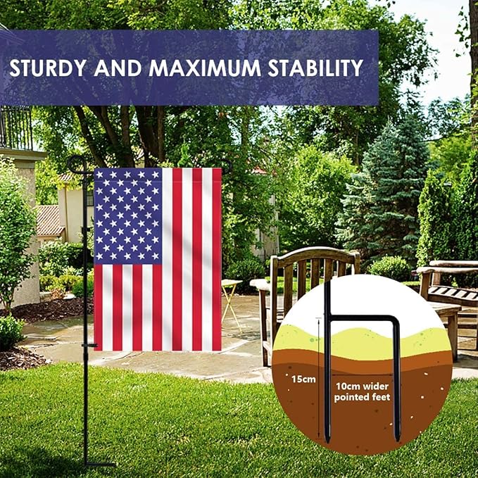 Solar-Powered Flagpole Light, Bright LED
