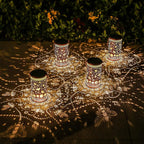 Bee Solar Lantern Set 2-Pack, Charming Patio Lighting