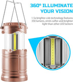 4-Pack Decorative Courtyard Solar Lanterns for Porch, Waterproof LED
