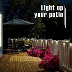 16-Pack Solar Stair Step Lights, Warm White Waterproof