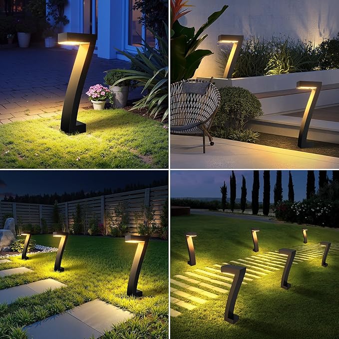 Solar Driveway Path Lights 4-Pack, IP65 Waterproof