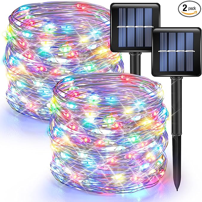2-Pack Christmas String Lights, 80ft 240 LED Twinkle