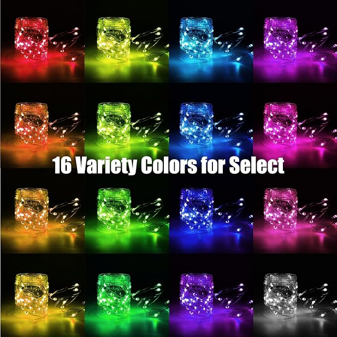 Halloween Fairy Lights 2-Pack, 40ft 120 LED Battery Twinkle Lights