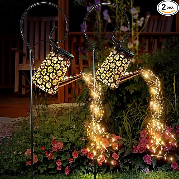 2-Pack Solar Path Lights, Outdoor Garden LED