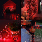 2-Pack Christmas String Lights, 16ft 50 LED Waterproof Twinkle Lights