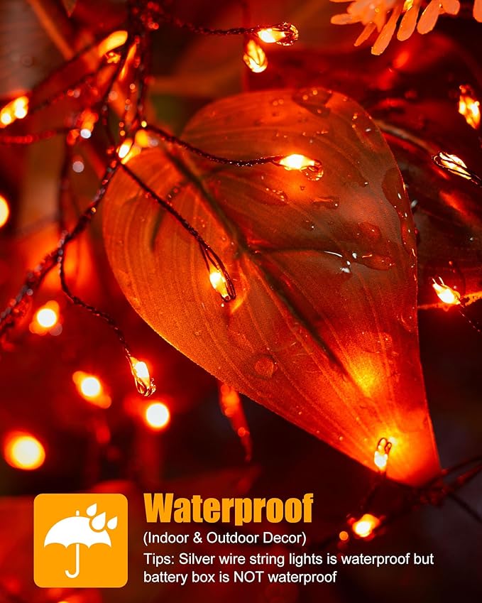Christmas LED String Lights, Waterproof Timer Lights