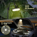 2-Pack Backyard String Lights, 8ft Weatherproof LED