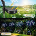 Solar Yard Path Lights 2-Pack, Waterproof