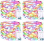 Christmas Porch String Lights 4-Pack, 16ft 50 LED Waterproof