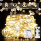Christmas String Lights, 33ft 100 LED Waterproof Twinkle Lights