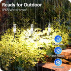 Solar Yard Path Lights 6-Pack, IP65 Waterproof