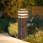 Bronze Solar Patio Post Lights, Outdoor LED Caps