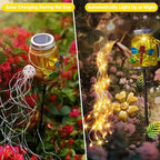 Solar Dragonfly Lanterns, Backyard Hanging LED Decor
