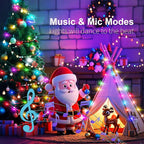 Christmas Backyard String Lights, 16ft 50 LED Waterproof