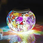 Solar Mosaic Garden Statue Light, Outdoor Decor
