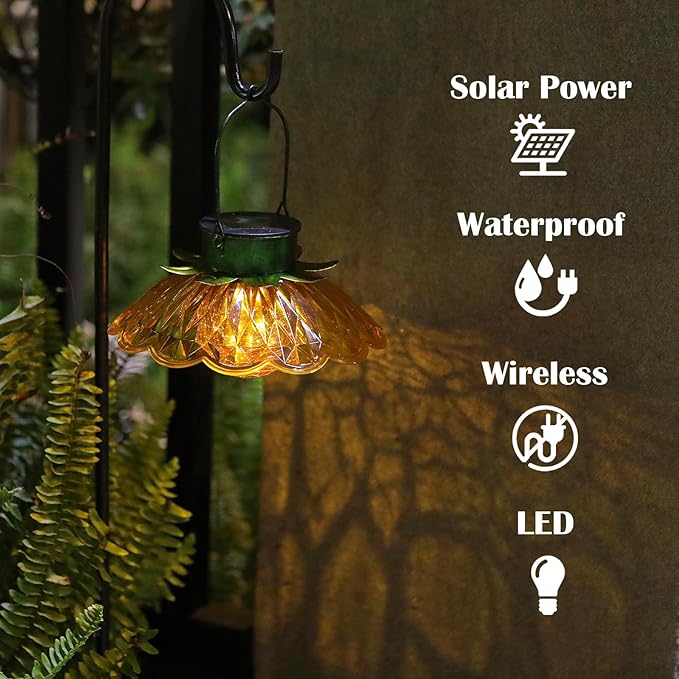 Solar Garden Path Lights, Waterproof
