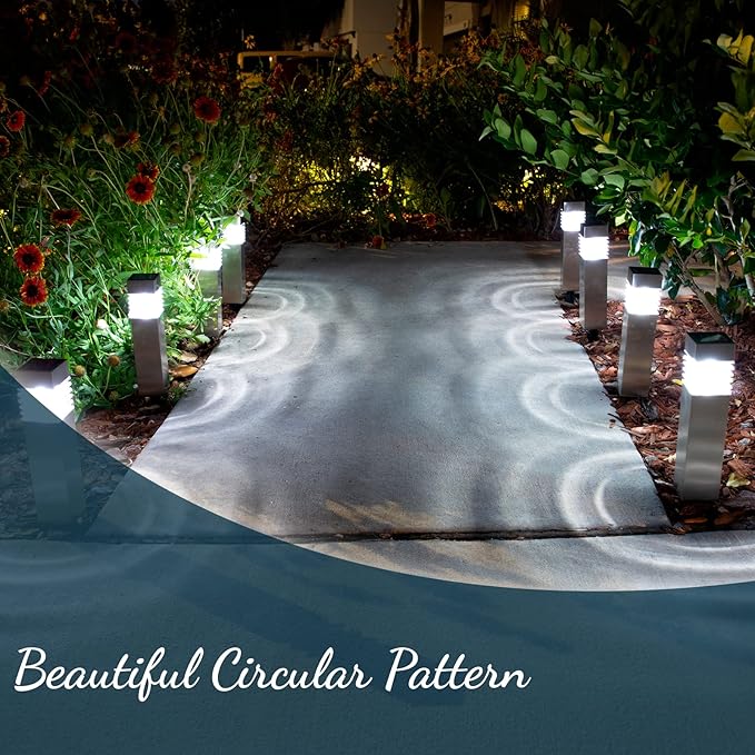 Solar Pathway Lights, Waterproof LED Driveway Lights