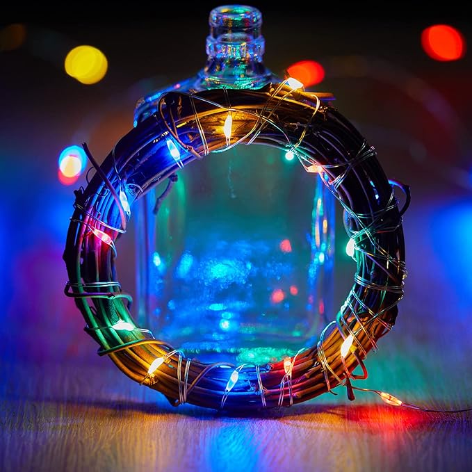 10-Pack 20 LED Christmas Twinkle Lights, Waterproof for Backyard