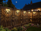 6-Pack Black Sleek Solar Stair Lights, Outdoor LED