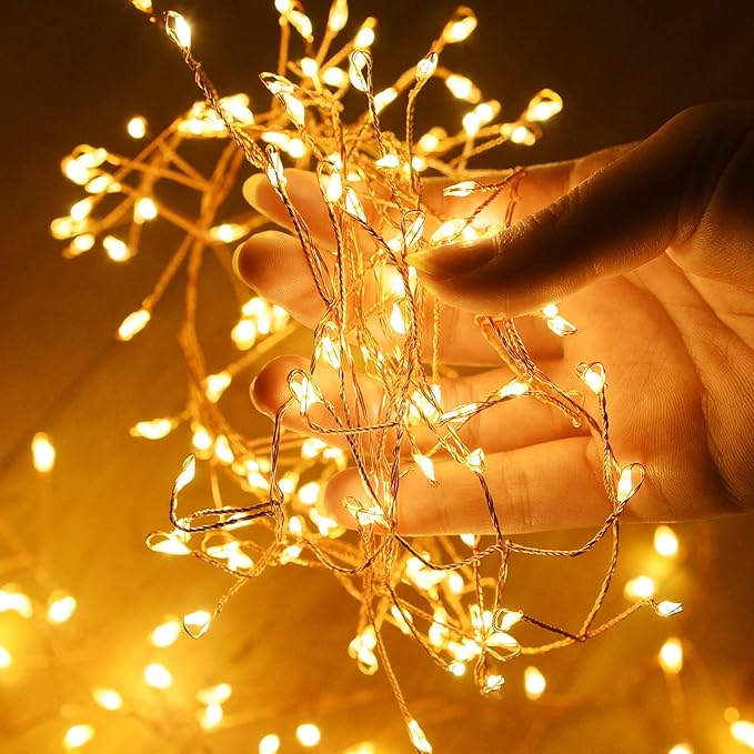 Christmas Backyard String Lights, 4ft 200 LED Waterproof