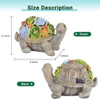 Solar Turtle Garden Statue Light, Outdoor Decor