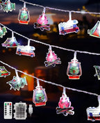 Christmas LED String Lights, Waterproof Timer Lights