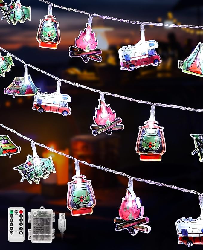 Christmas LED String Lights, Waterproof Timer Lights