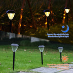 Solar Garden Path Lights 12-Pack, Waterproof