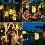 Garden Solar Hanging Lanterns 12-Pack, Charming Backyard Decor