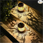 2-Pack Gnome Solar Lanterns, Waterproof LED Yard Lights
