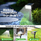 10-Pack 62 LED Solar Yard Spotlights, 3-Mode Waterproof
