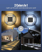 4-Pack Solar Dock Lights, Outdoor LED