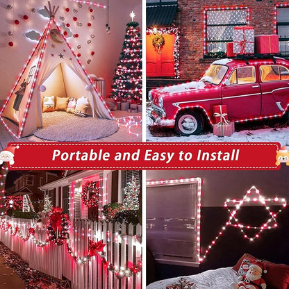 66ft LED Rope Lights, Remote Control Color-Changing