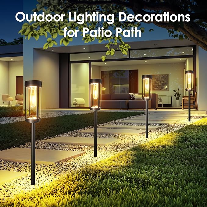 Solar Pathway Lights 6-Pack, Yard LED