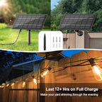 120ft Outdoor Edison String Lights, Weatherproof