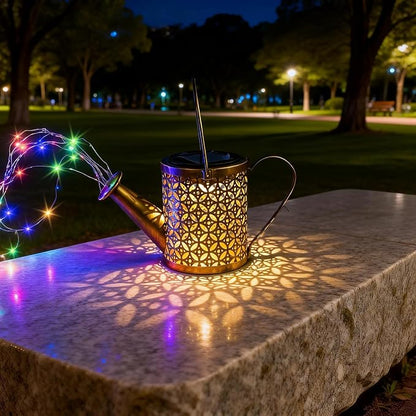Solar Watering Can Light - Solar Yard Decorations Outdoor,Garden Decor Lights for Yard,IP65 Waterproof Hanging Lantern Lights,Outside Garden Flower Bed Decor Light for Moms Birthday 2PCS