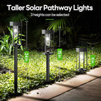 6-Pack Solar Pathway Lights, IP65 Waterproof LED Yard Lights