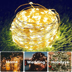 39ft Warm White Outdoor Edison String Lights, Weatherproof