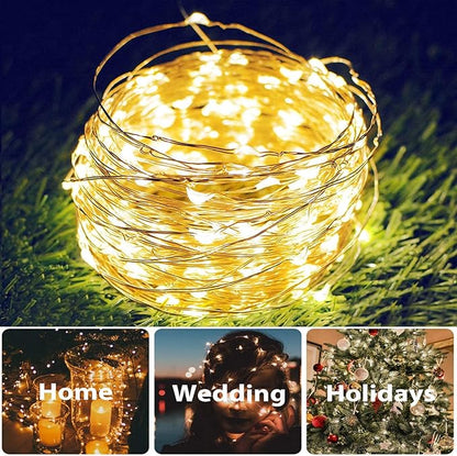 39ft Warm White Outdoor Edison String Lights, Weatherproof