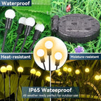4-Pack Solar Pathway Lights, Waterproof LED Driveway Lights
