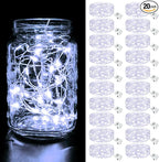 Christmas Fairy Lights 20-Pack, 7ft 20 LED Battery Twinkle Lights