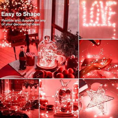 12-Pack Christmas String Lights, Waterproof Twinkle Lights