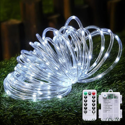 Remote Control Rope Lights, 33ft Color-Changing LED