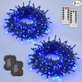 Christmas Fairy Lights 2-Pack, 33ft 100 LED Battery Twinkle Lights