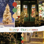 4-Pack 132ft Christmas LED String Lights, Waterproof Timer Lights